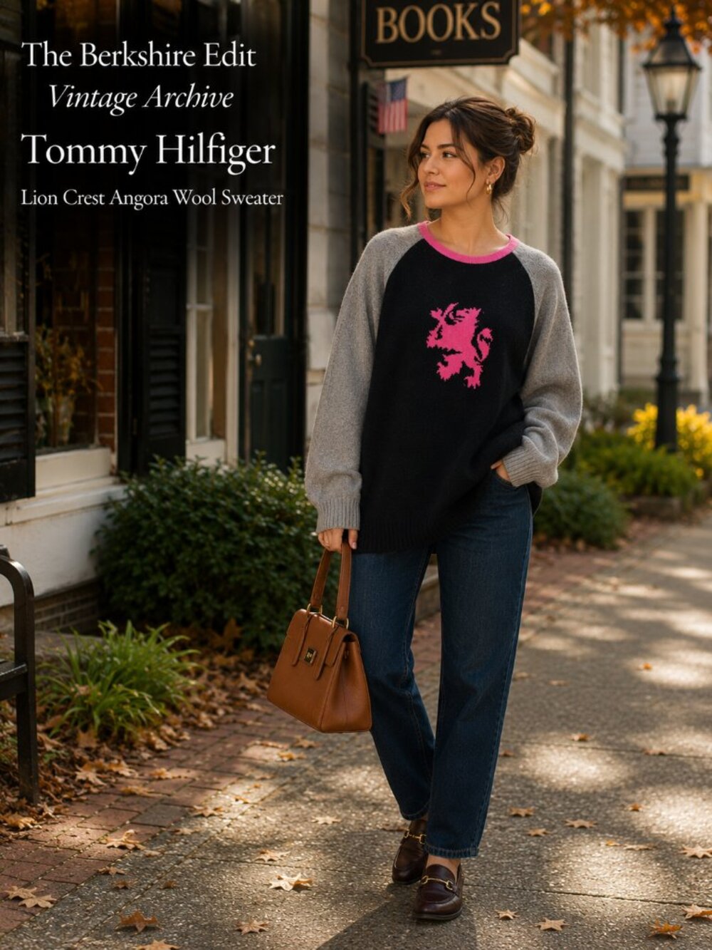Vintage 2006 Tommy Hilfiger Lion Crest Angora Wool Sweater XXL
